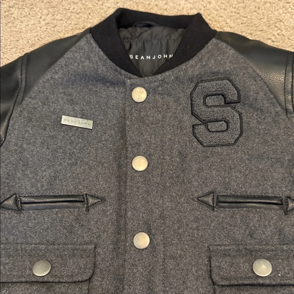 Sean John Charcoal and Black Kids Jacket